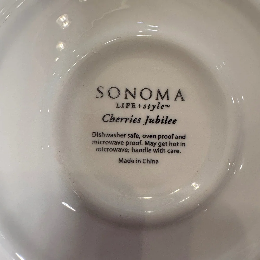 Cherries Jubilee Pie Baking Dish Scalloped Retro Cottagecore Cherry Baker 10